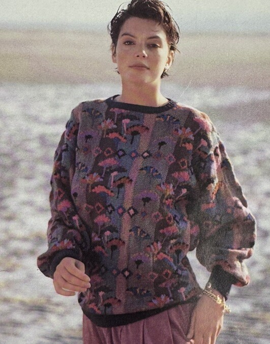 Susan Duckworth Egyptian Fans Sweater - Ehrman Kit in VIntage Rowan Wool
