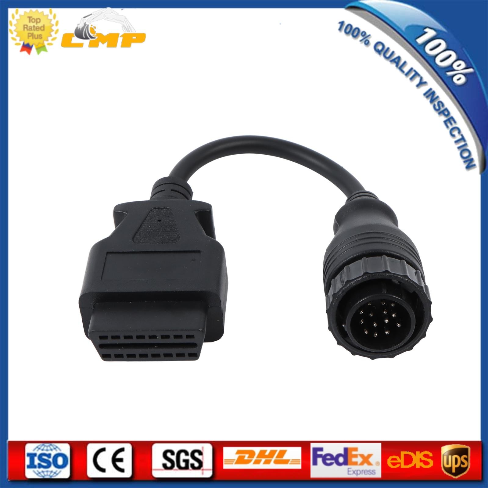 14Pin Cable 9993832 for Volvo Excavator Truck Vocom Diagnostic Adapter Connector