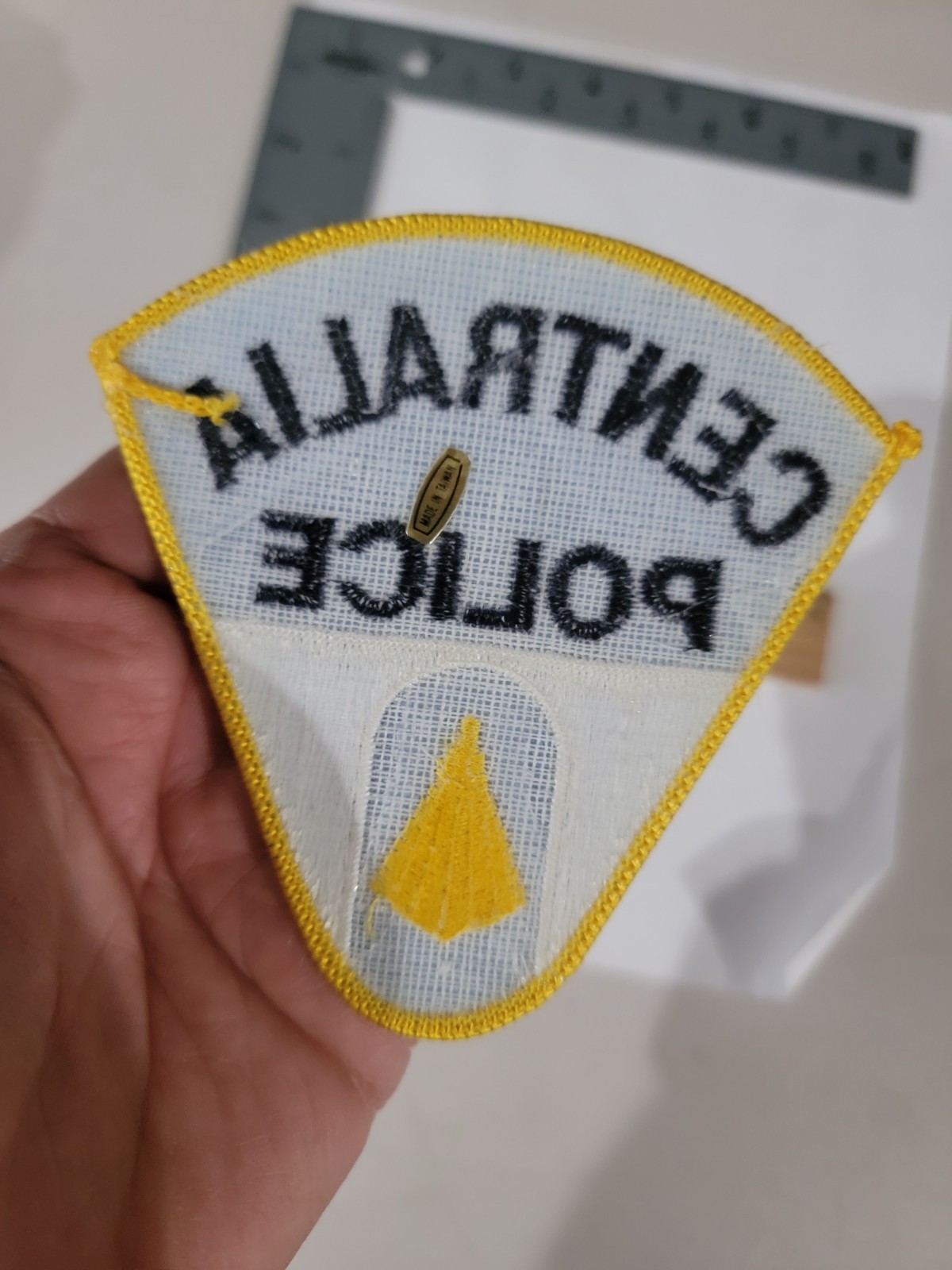 MK2 B4 Police patch Illinois Centralia