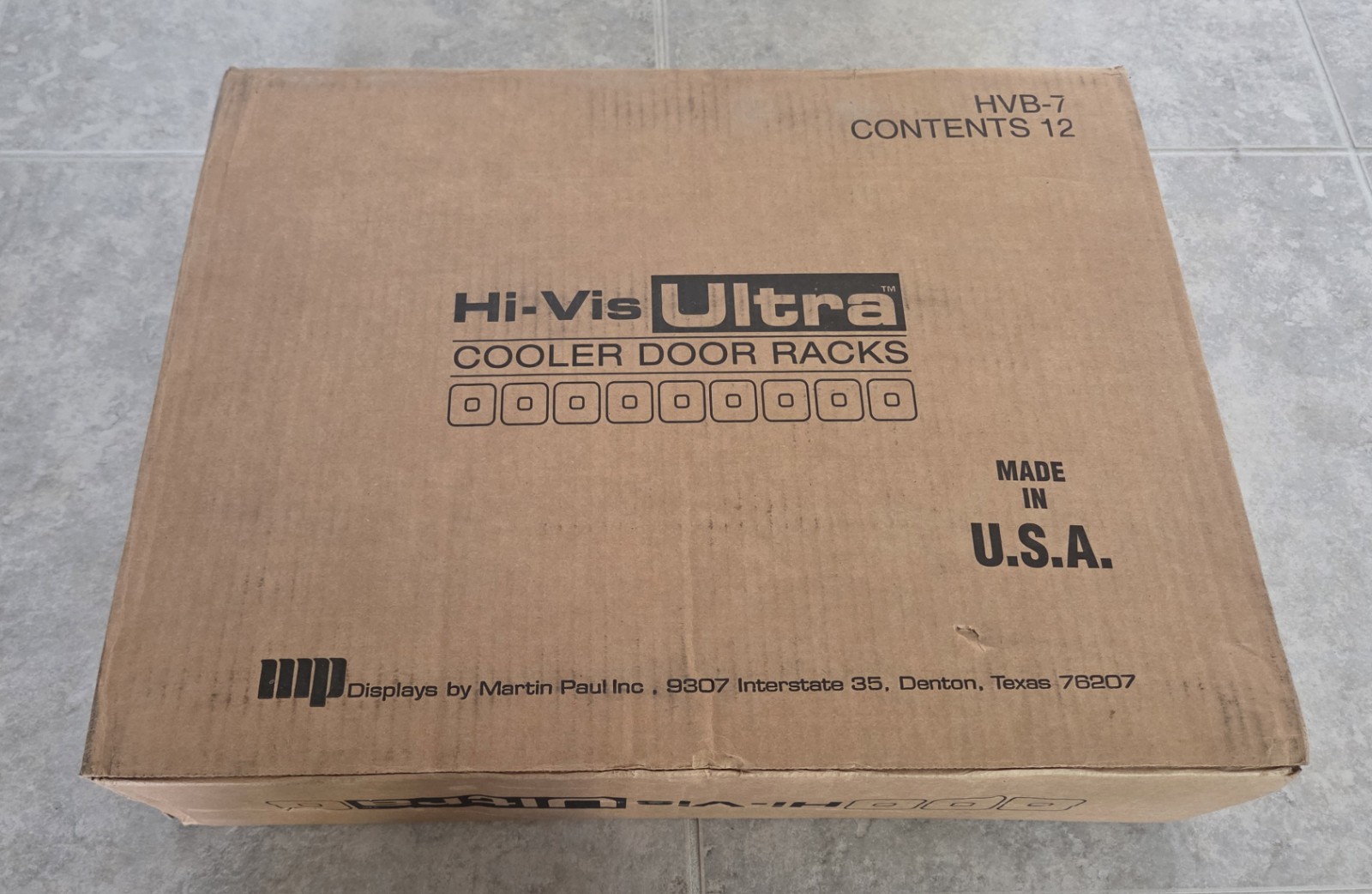 Hi-Vis Ultra Refrigerator Cooler Door Beverage Rack Clear Polycarbonate 12 HVB-7