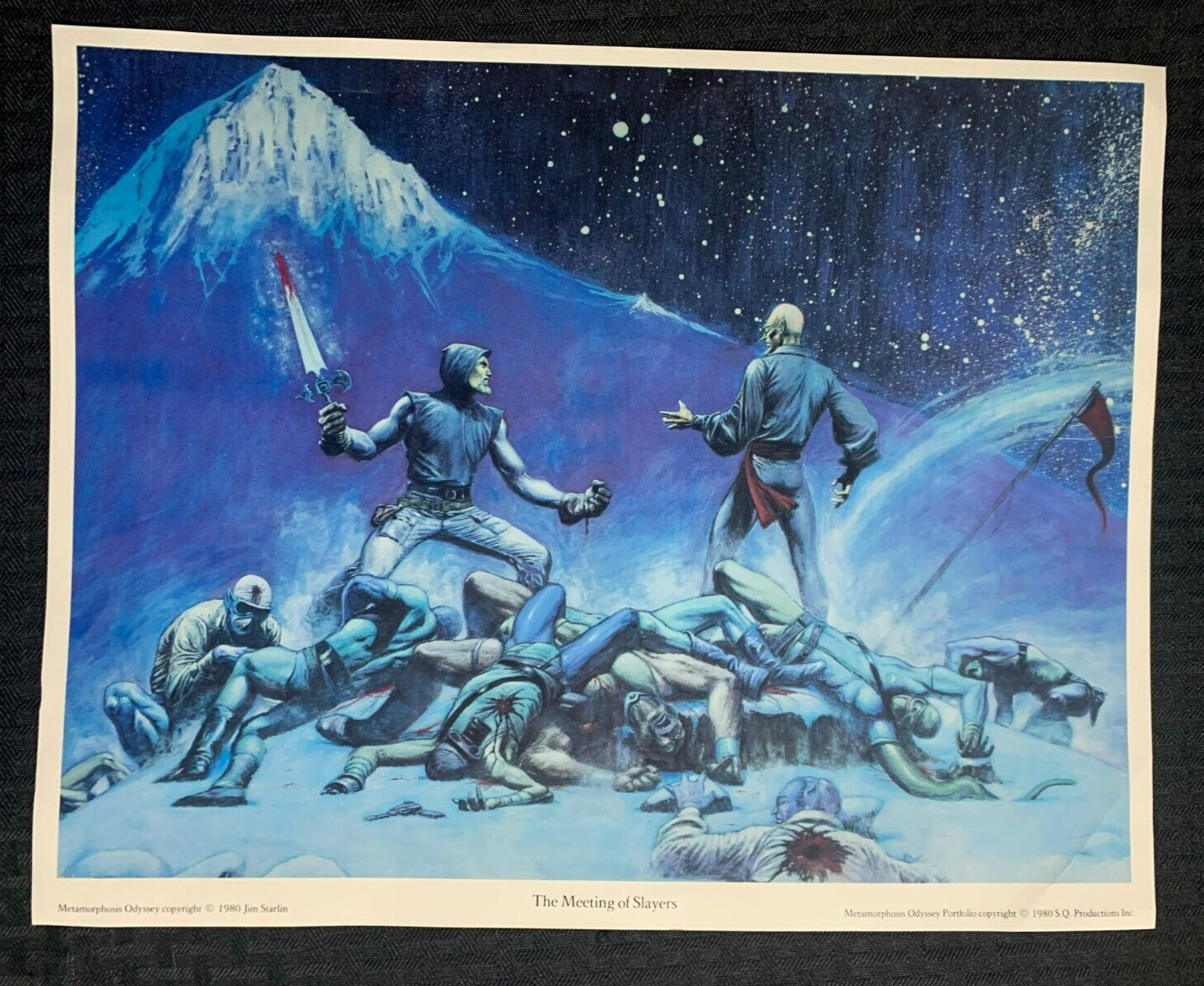 1980 MEETING OF SLAYERS Jim Starlin GD+ 2.5 14x11" Metamorphosis Odyssey Print
