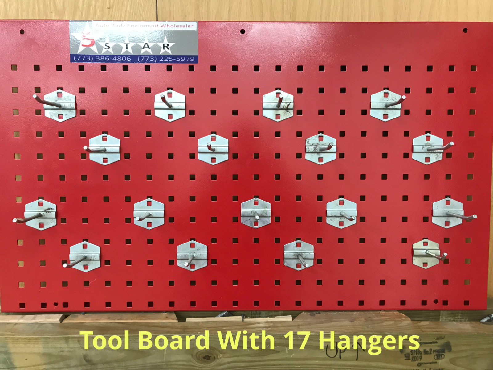 AUTO BODY FRAME MACHINE TOOL AND CLAMP BOARD WITH HANGERS!
