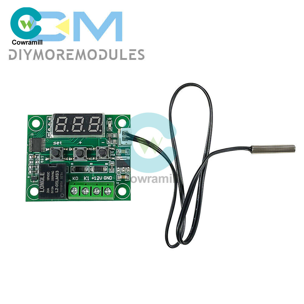 W1209 DC 5V Thermostat Temperature Red LED Switch Thermometer Controller Probe