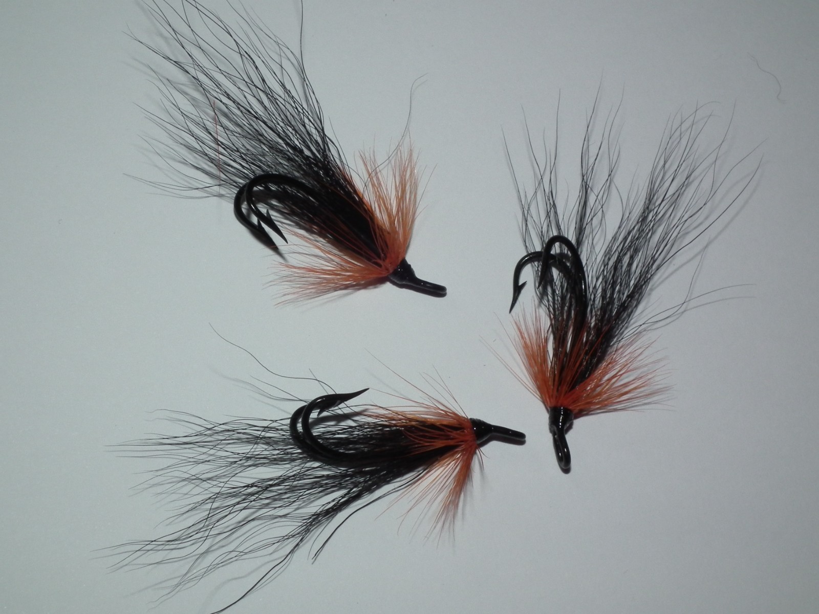 salmon/seatrout flies -- 3 stinchar stoat tied on  mustad size 8 double hooks