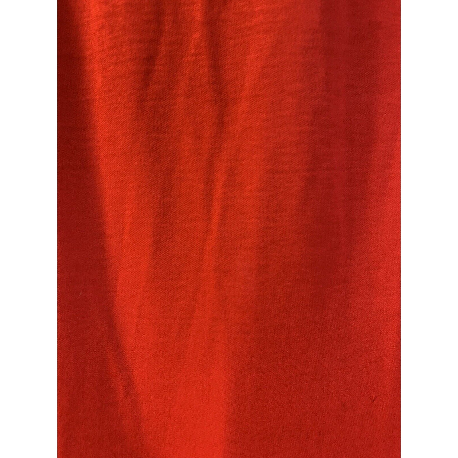 Apple red uniform shirt embroidered logo worker uniform unisex small