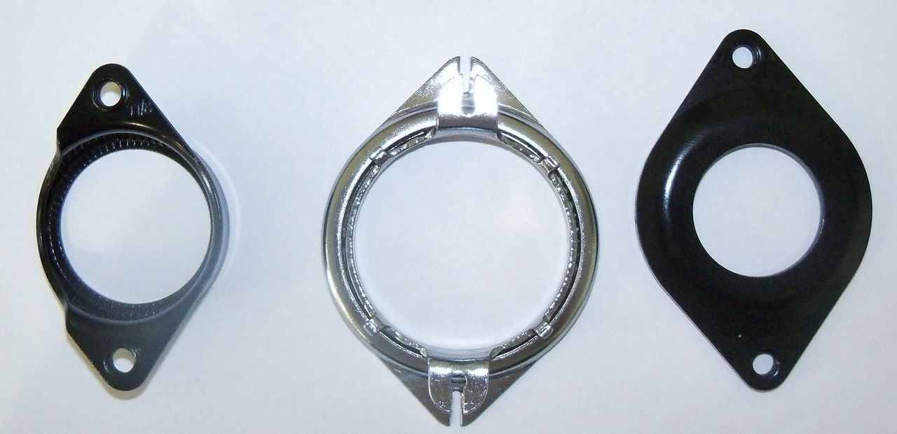 BLACK/SILVER 1 1/8" INCH BICYCLE GYRO CABLE DETANGLER BMX BIKE PARTS 81