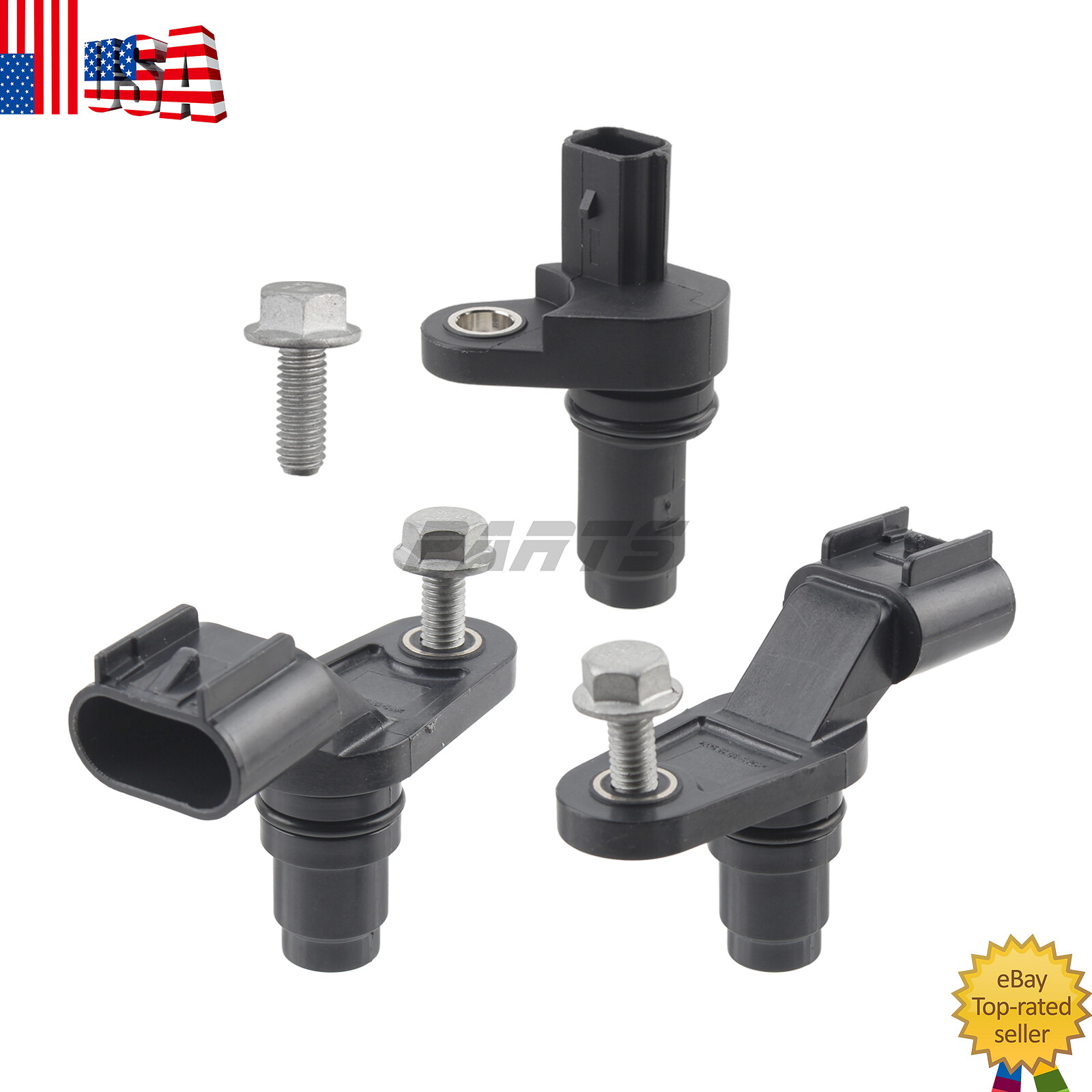 Set of 3 Camshaft & Crankshaft Position Sensor For GMC TERRAIN 2010-2017