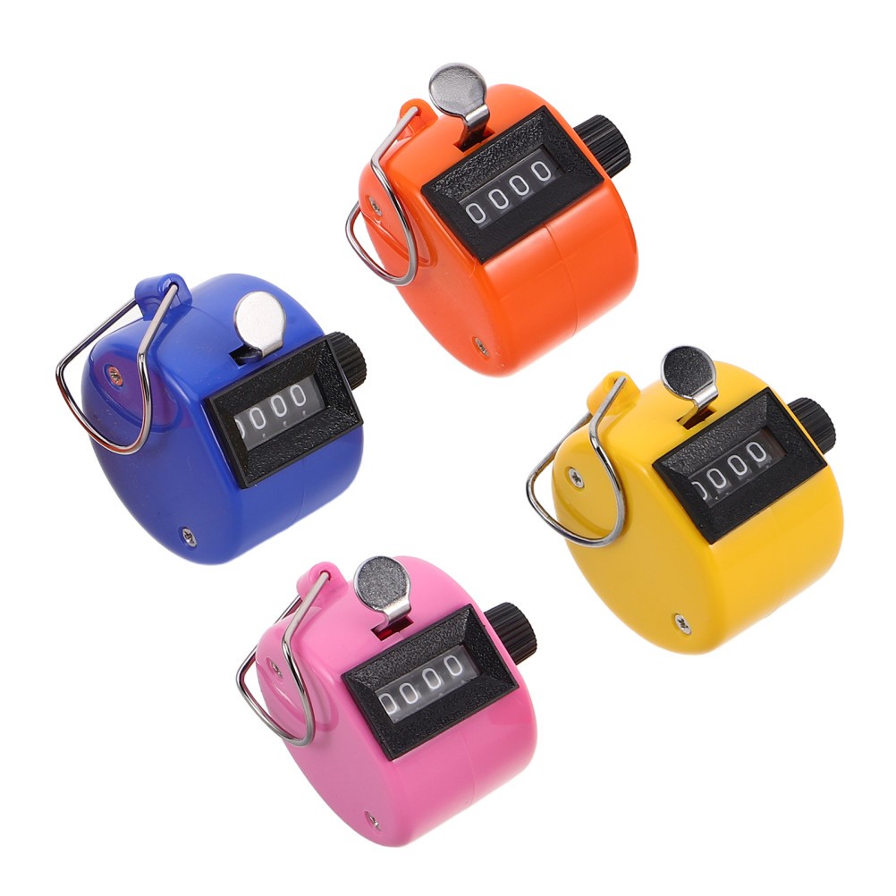 4 Pcs Handheld Counter Score Keeper Digital Counting for School