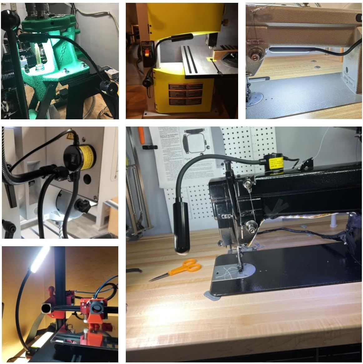 LED Sewing Machine Light,30 LED Magnetic Mount Drill Press Light with Flexible S