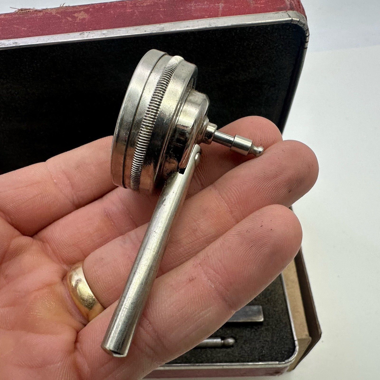 Starrett 196A Universal Dial Indicator Barely Been Used With Case And Box