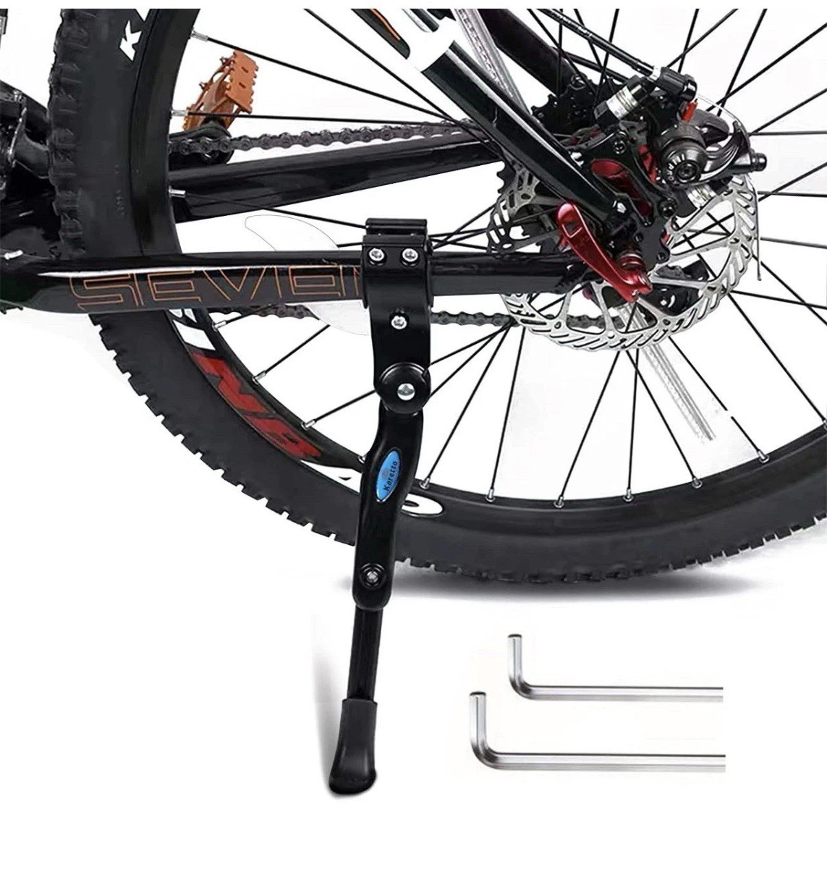 Karetto Bike Kickstand Adjustable Rear Side Aluminum Alloy Adults Road Bicycles