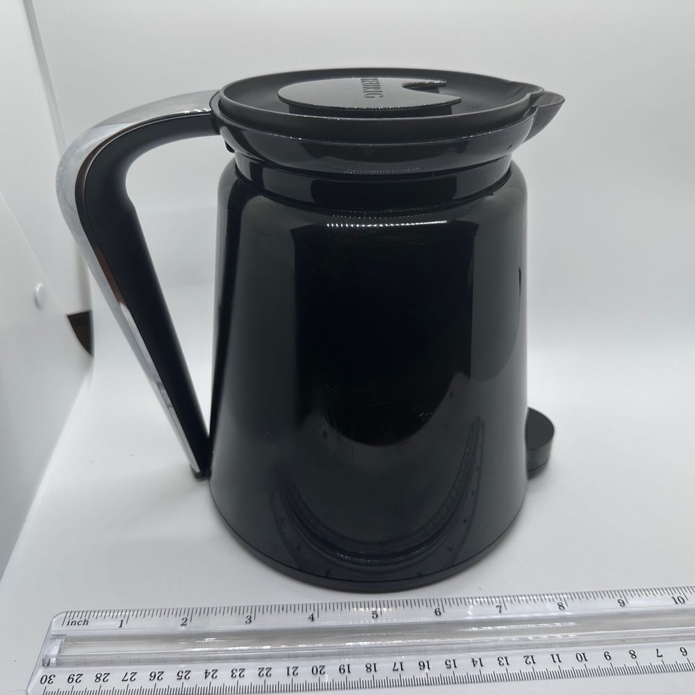 Keurig 2.0 Black K-Carafe Pitcher & Lid Coffee Pot Replacement Stainless Handle