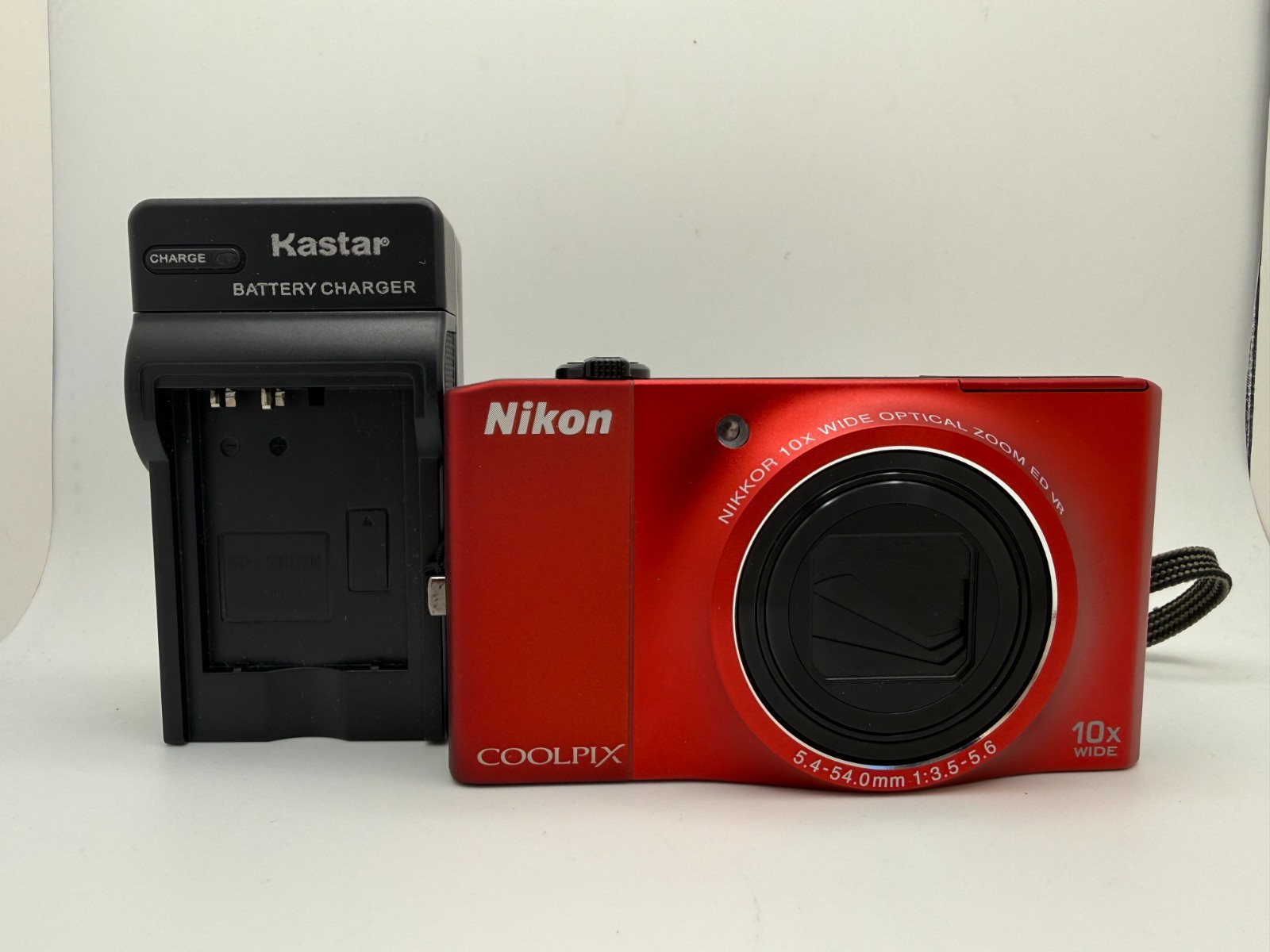 Nikon Coolpix S8000 Red 14.2MP 10x Zoom Digital Camera - Used- Excellent