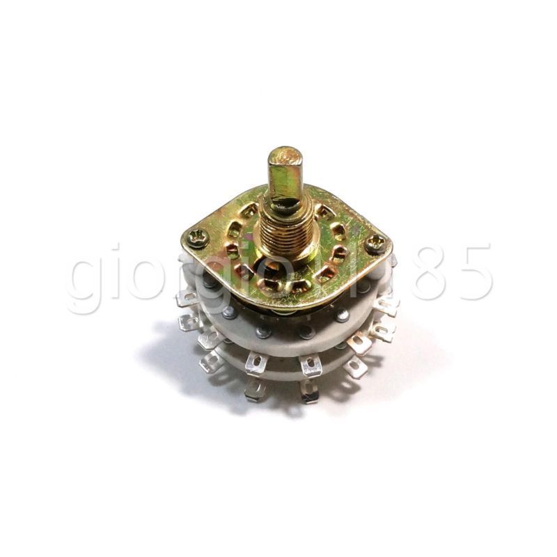4 Pole 5 Position Throw 4P-5T Ceramic Rotary Switch For RF Power