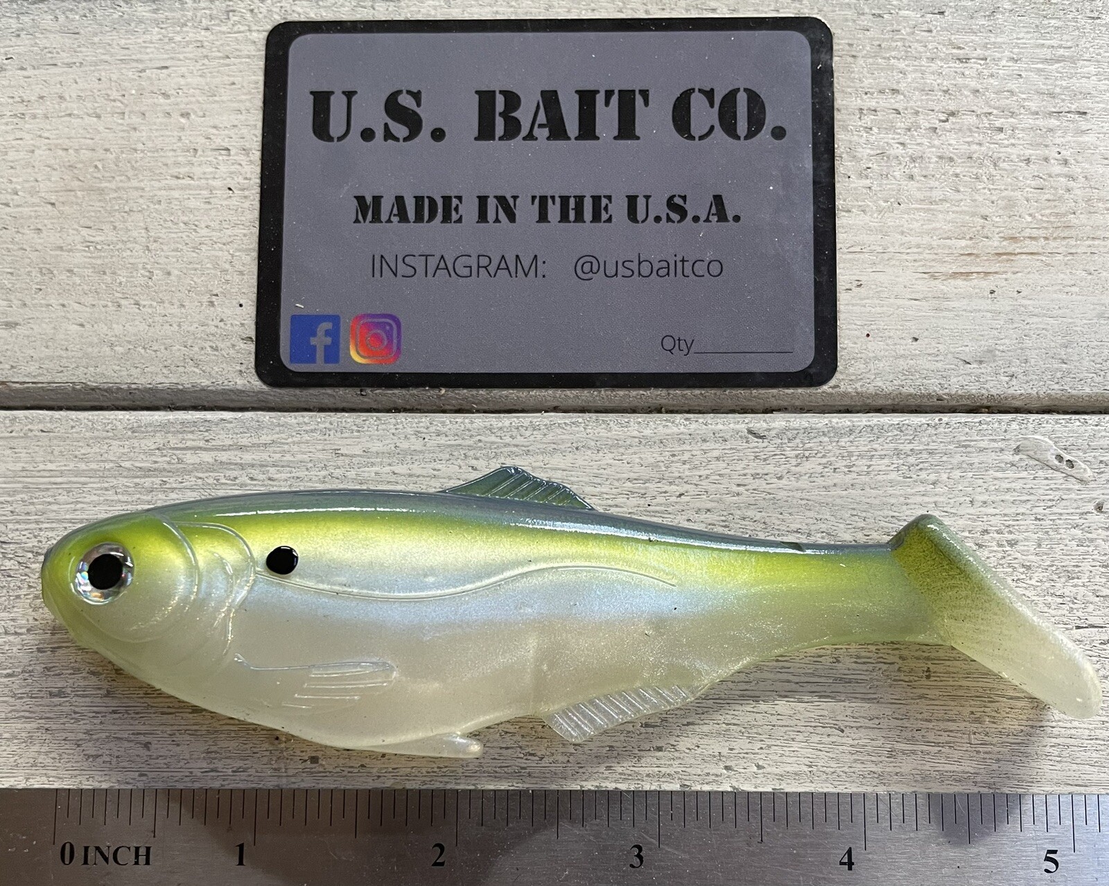 Weedless Swimbait 5” Color Sexy Shad Lot Of 1 Bait