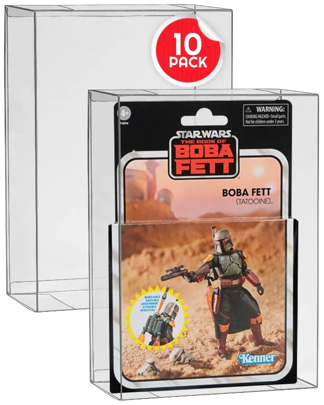 EVORETRO Action Figure Display Case for Carded Star Wars and GI Joe 3.75'' Deep