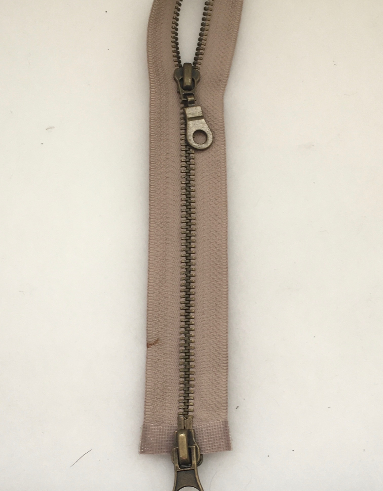 2 Way Zipper Metal 6mm From 40 CM To 1m Red