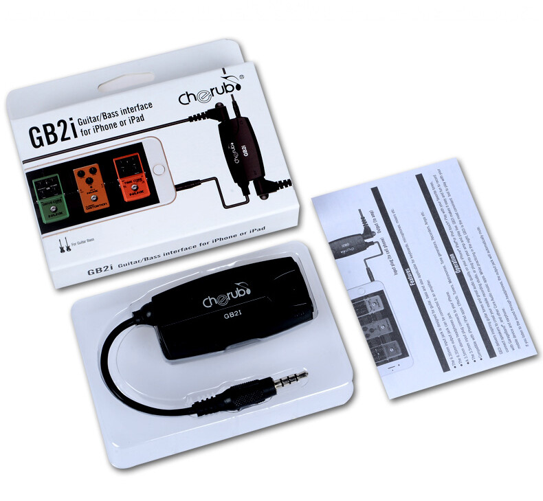 Cherub GB2i Guitar Bass Interface for Iphone and Ipad Mobile Phone Guitar Effect