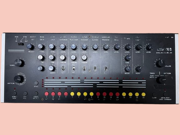 Acidlab Miami Analog Drum Machine TR-808 Style Clone w/AC adapter Tested from JP