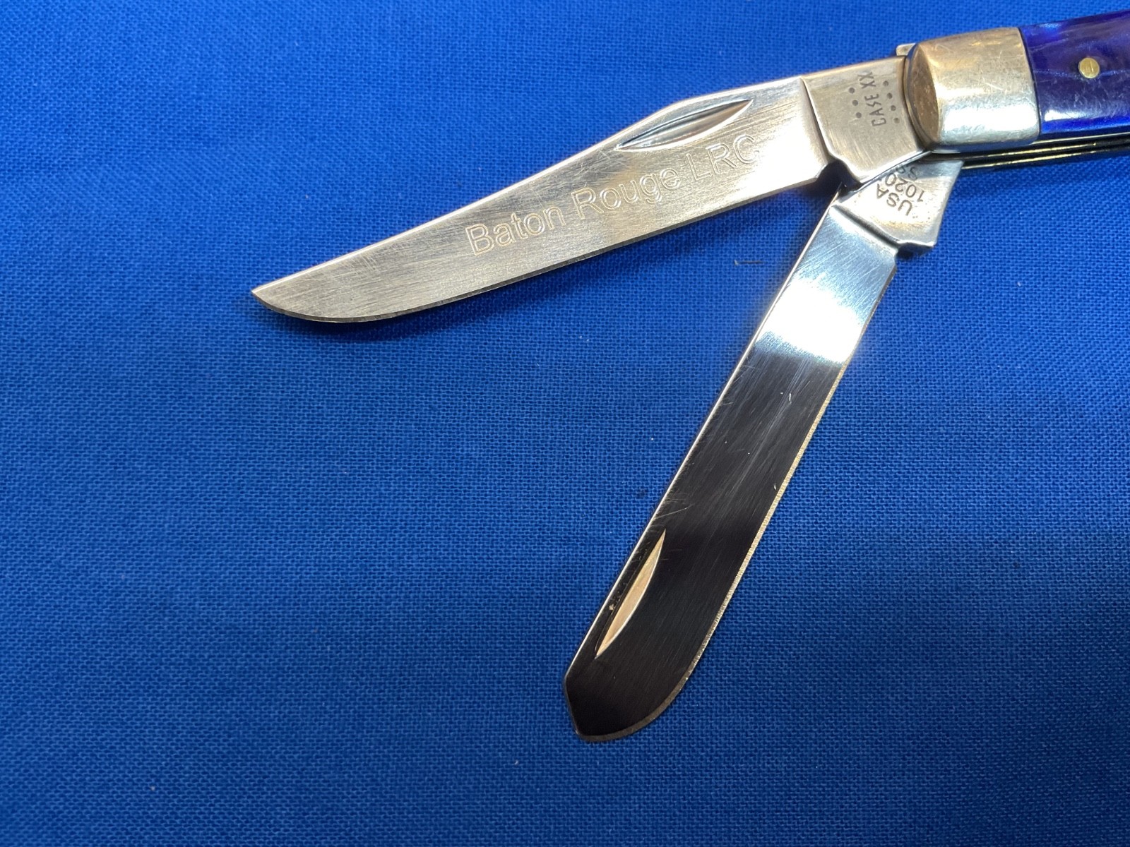 Case XX 10207 Blue Pearl Kirinite Mini Trapper USA