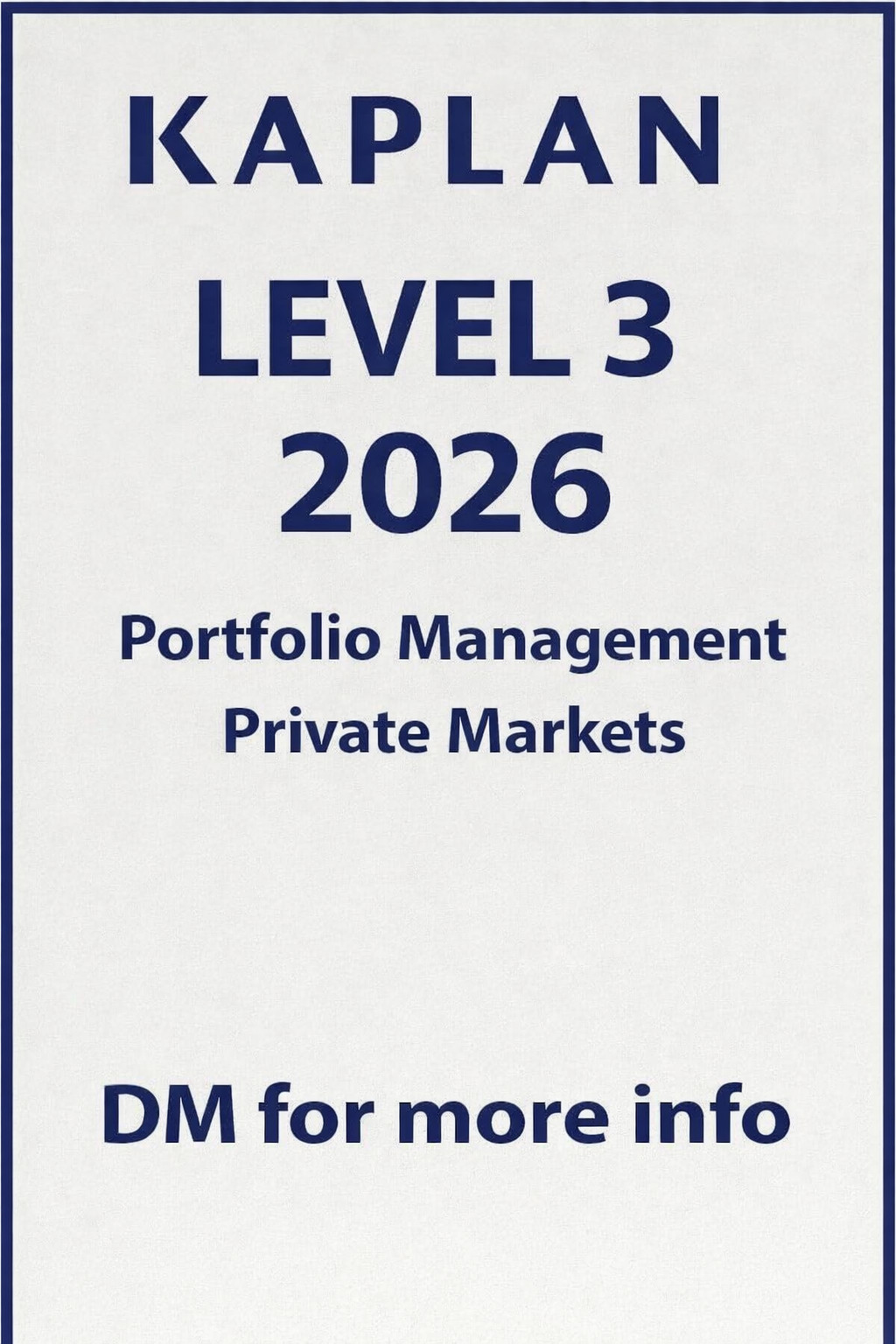 2026 Kaplan Schweser  Notes CFA  Level 3