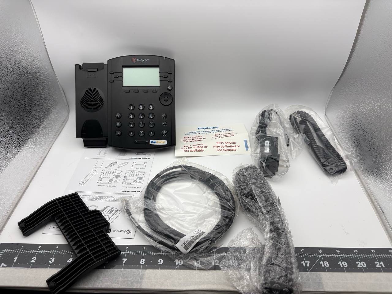 Polycom VVX 311 VoIP Desktop Phone Charcoal