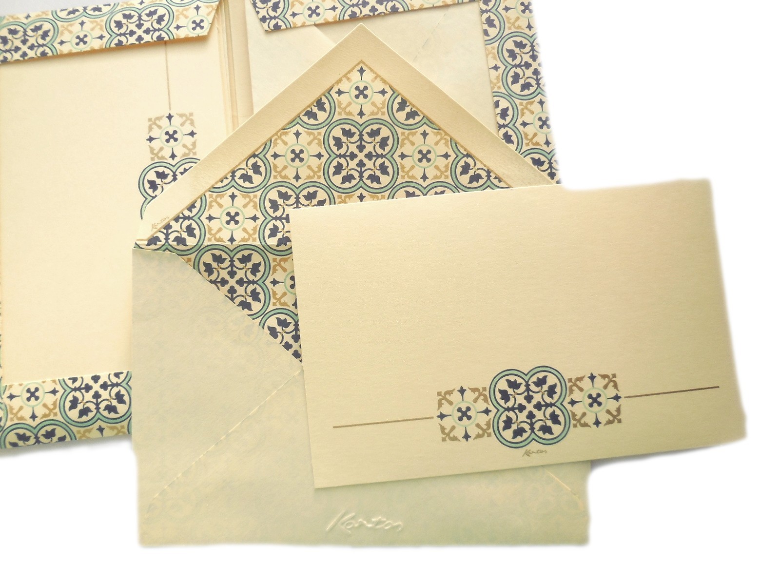 Small Journal with Matching 10 Card Printed Envelope Set Lined Notebook Italian