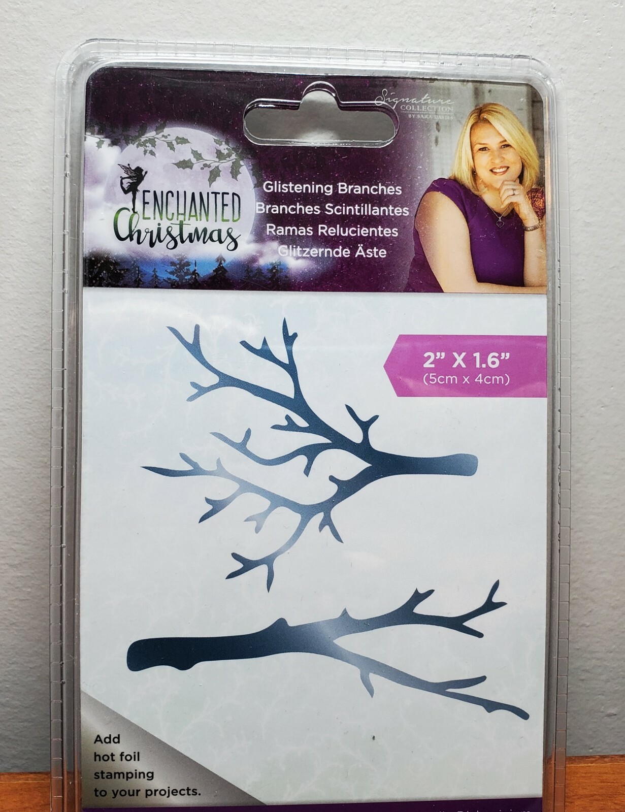 CCH3 Crafters Companion  Enchanted Christmas Glistening Branches  FOIL die