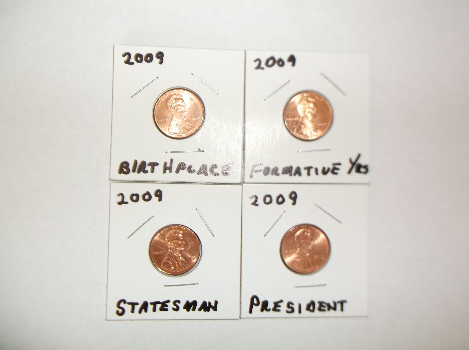 Lincoln Cent Anniversary 2009 P & D (8 coins) Circulated