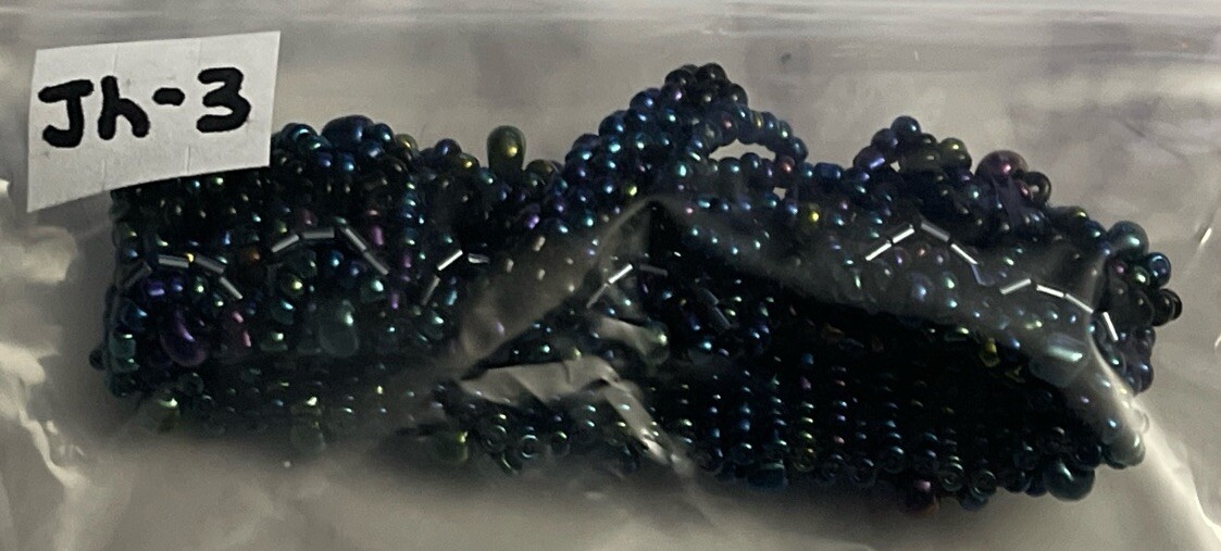 Hand Crafted Blue Micro Beaded 7" Bracelet JH-3