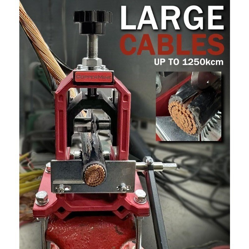 CopperMine Wire Stripping Machine, Drill Powered Benchtop Wire Stripper Machine