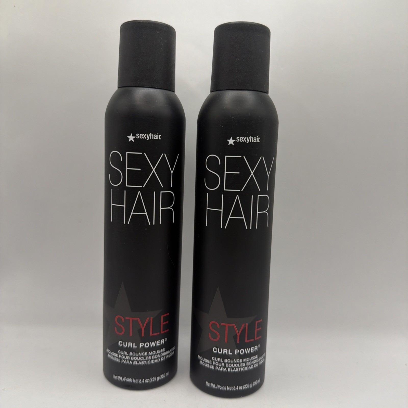 Sexy Hair Curl Power Curl Bounce Mousse 2pk- Both 8.4oz