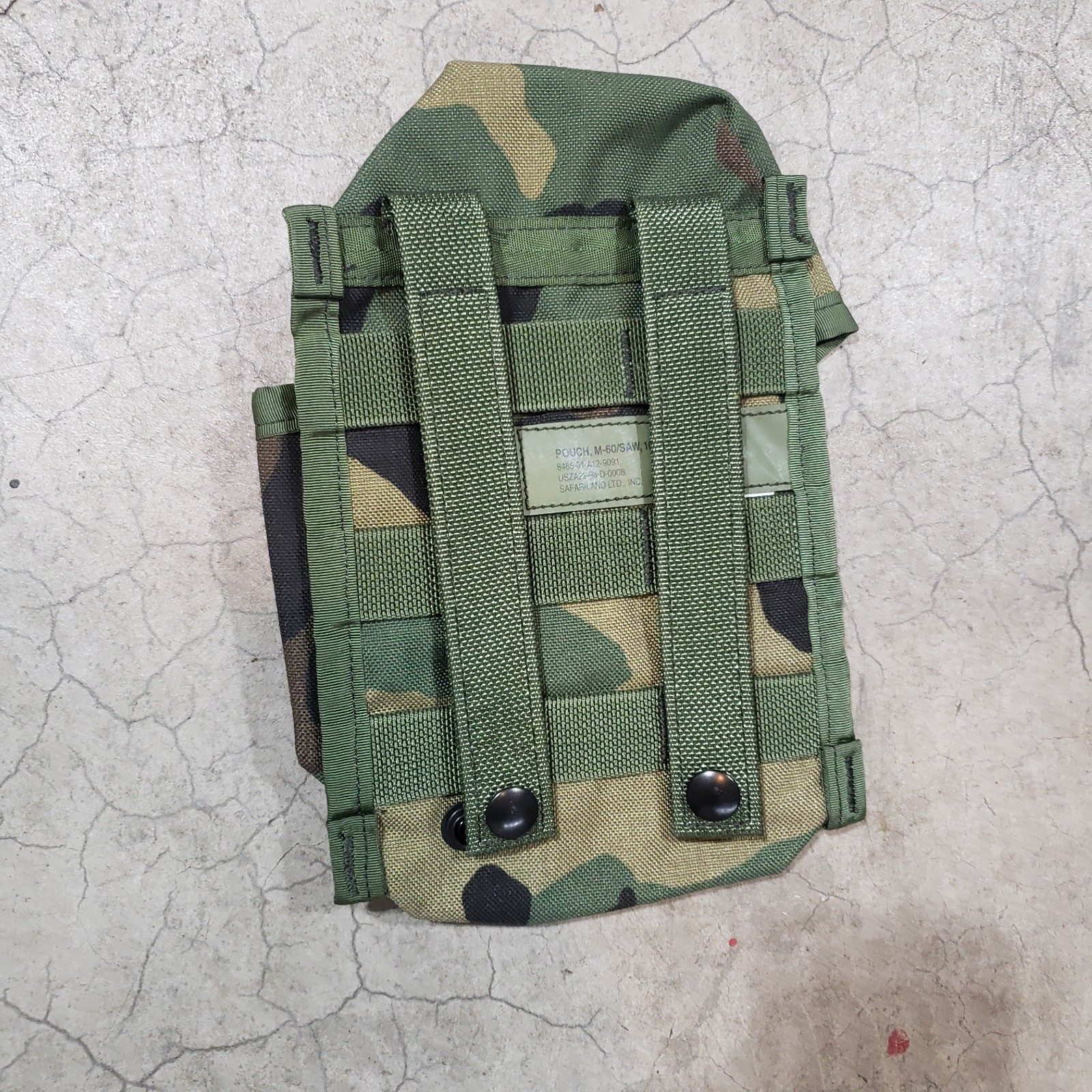 Safariland SPEAR ELCS 100rd M60 SAW Mag Magazine Utility Pouch M81 Woodland Camo