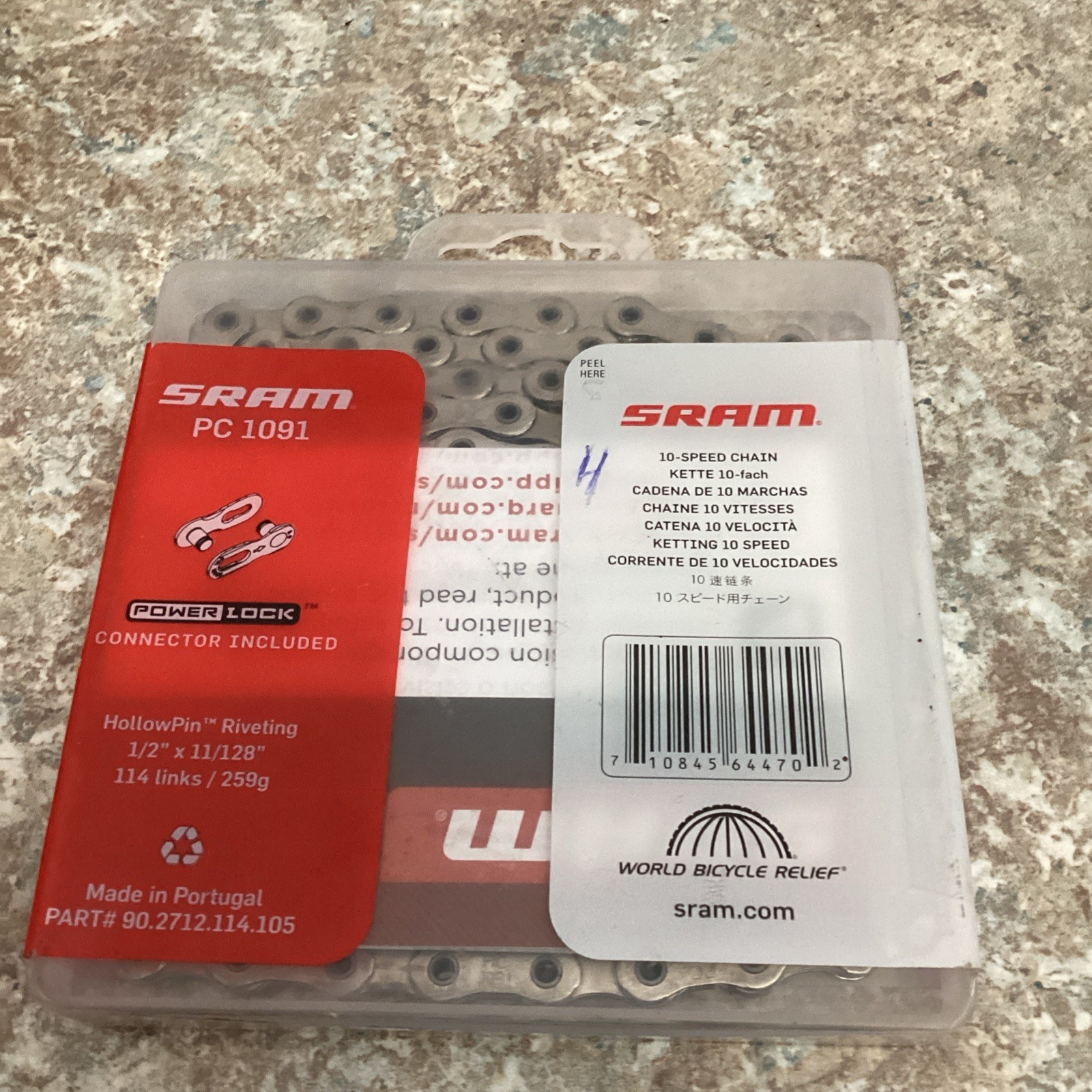 SRAM PC-1091 10-Speed 114 Link Chain