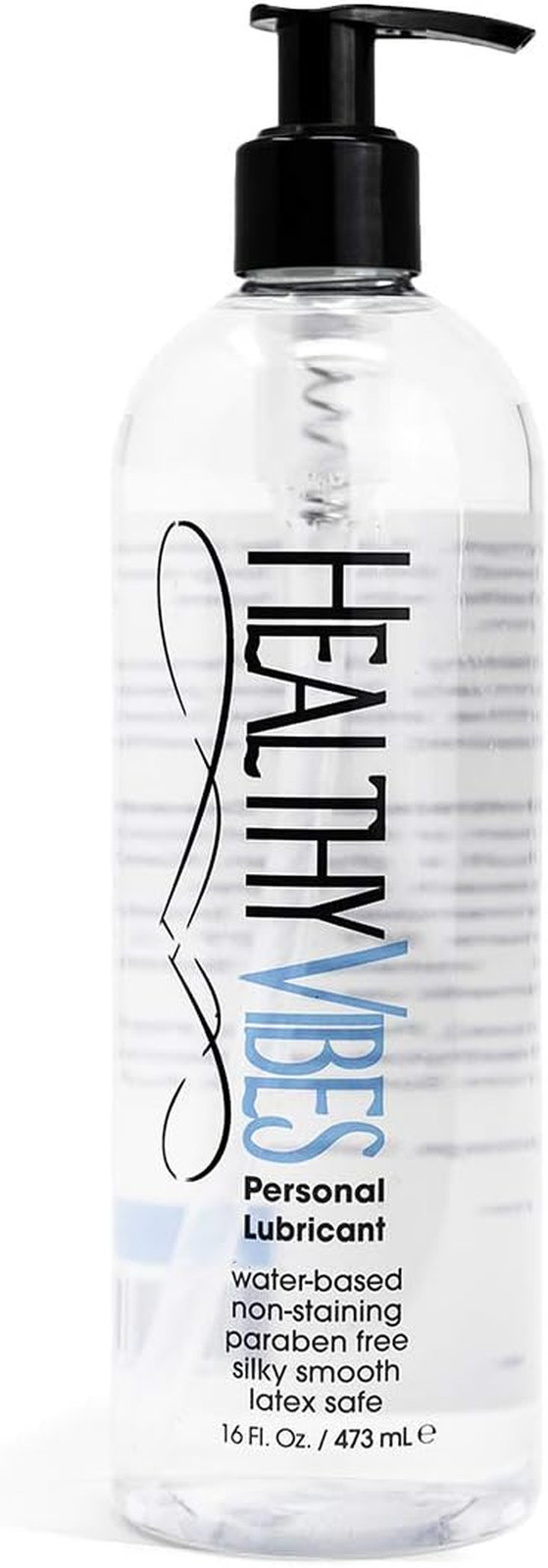 Thick Water Based Personal Lubricant Gel Pump 16oz Long Lasting Easy Clean