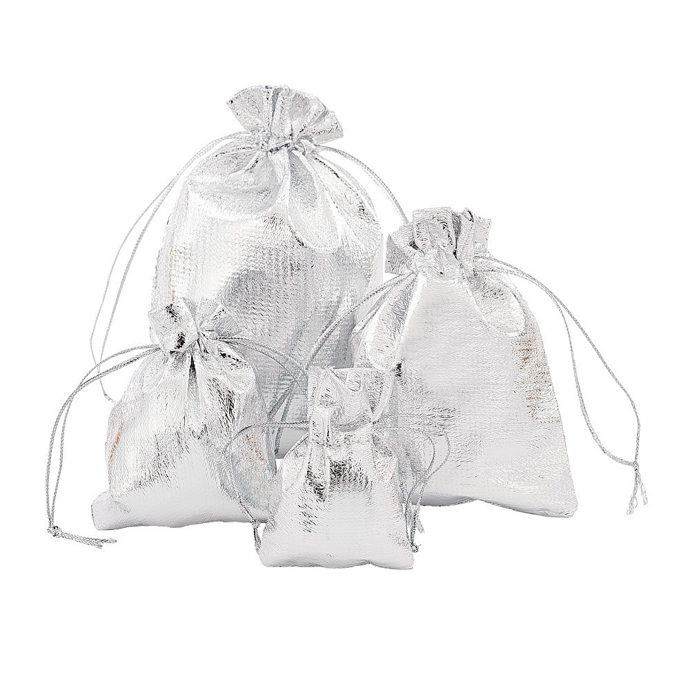 1set Organza Bags Rectangle 7~12x5~9cm 60pcs/set Jewelry display and packaging