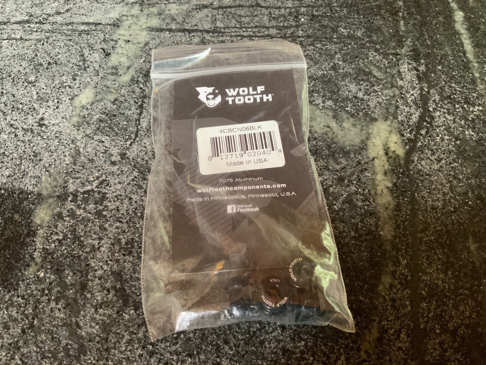 Wolf Tooth Chainring Bolts 4CBCNO6BLK