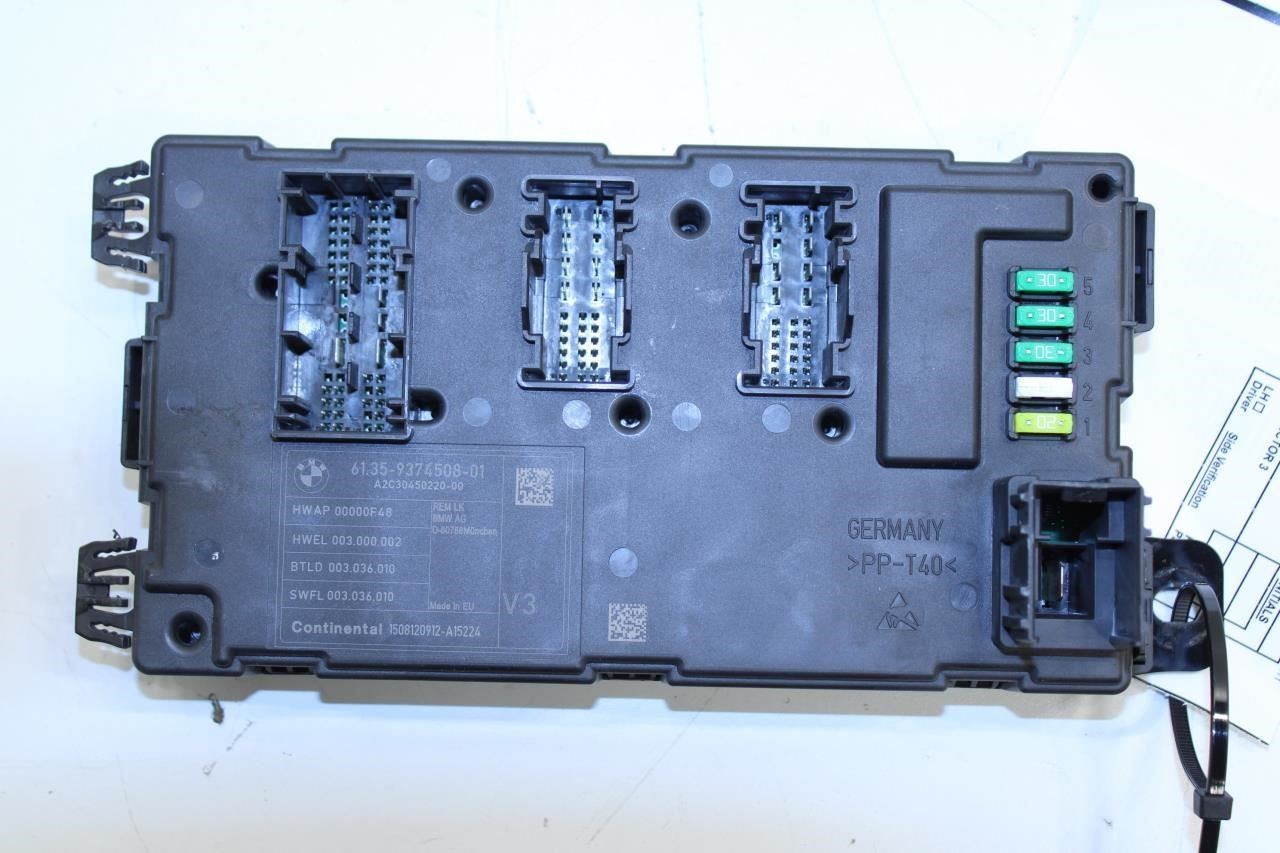 2014-2016 BMW 435I Gran Coupe xDrive Rear Body Fuse Control Module 61359374508