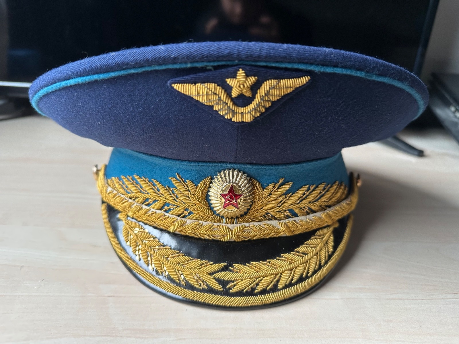 Three Soviet Visor Hats