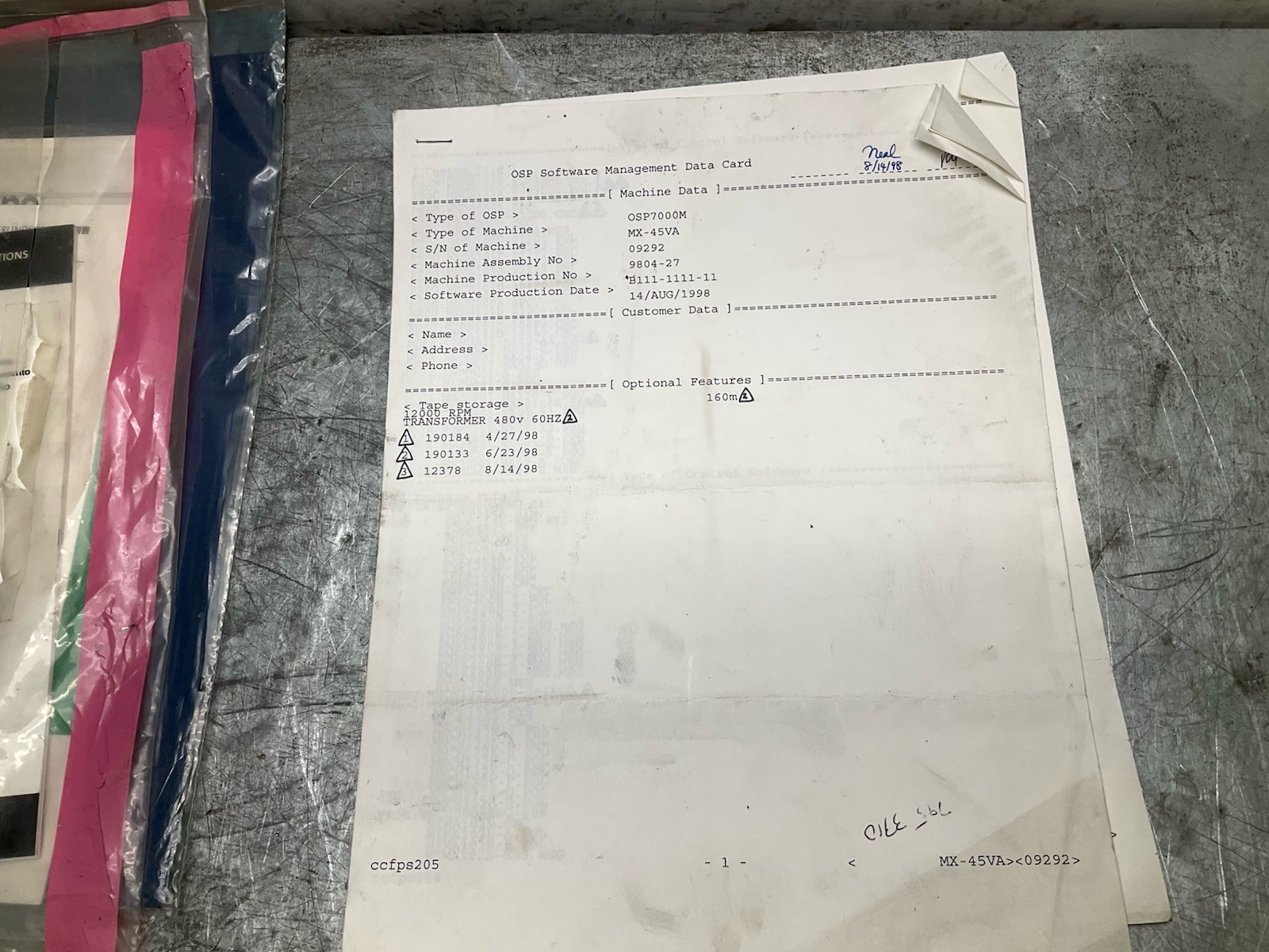 Okuma MX-45VAE OSP7000M OSP700M Manuals 12ea