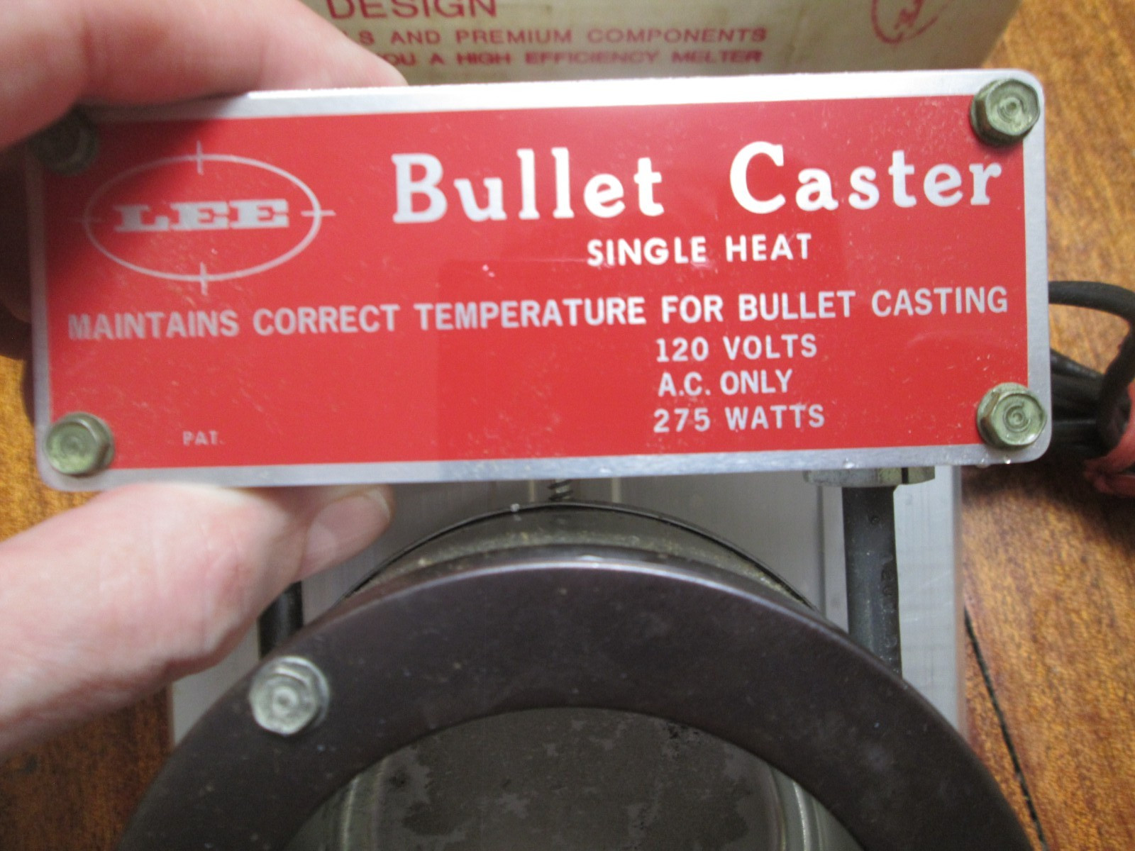 LEE PRECISION ELECTRIC METAL (lead) MELTER