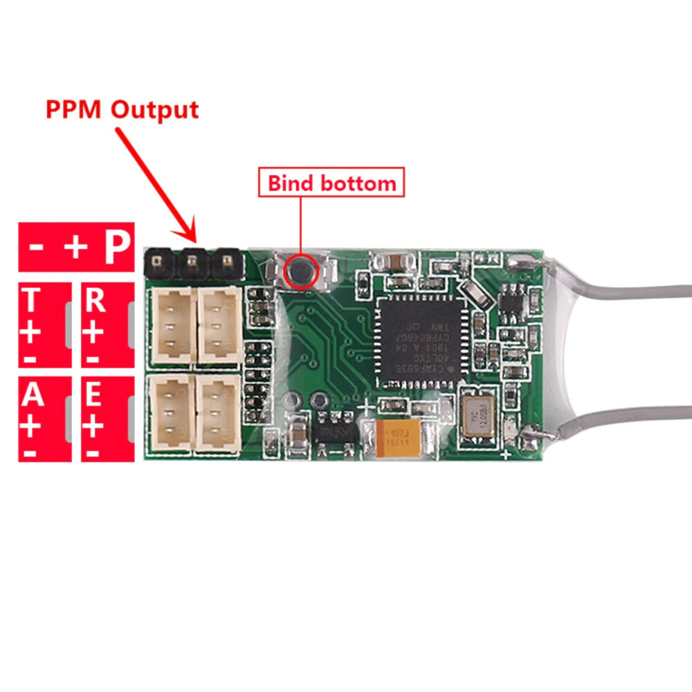 SPEKTRUM / JR Compatible  Redcon CM410X DSMX 4CH 2.4GHz Rx micro mini receiver