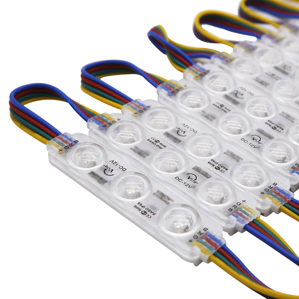 Super Bright 5050 RGB IP65 LED Module Lights Store Front Window +Remote+US POWER