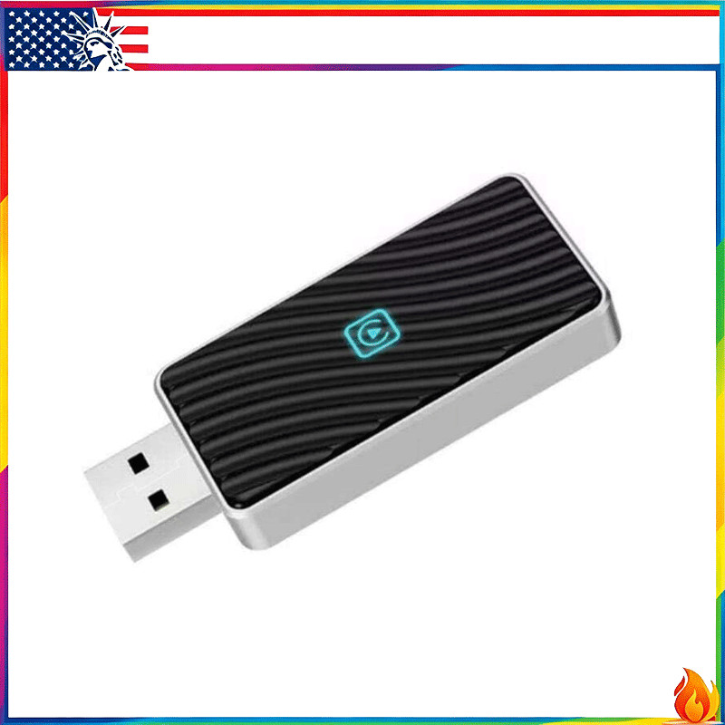 Mini Wireless CarPlay Adapter Bluetooth Auto Connection Plug & Play USB Dongle
