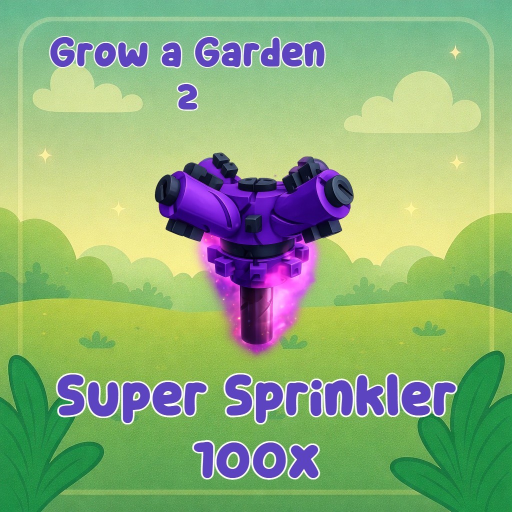 100x Super Sprinkler |🔥Grow a Garden 2 ✨| GAG2 Fast & Easy
