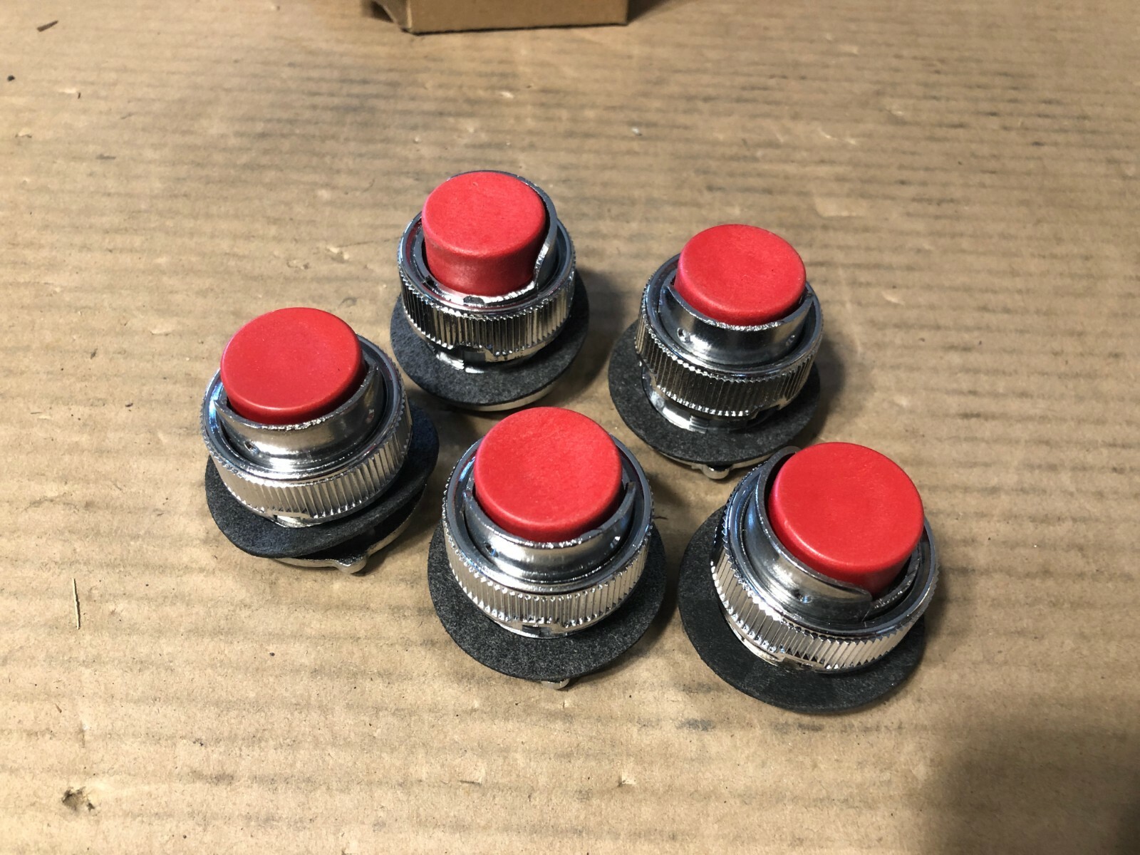HPC, Pushbutton, Red, OT1A2, **Lot of 5