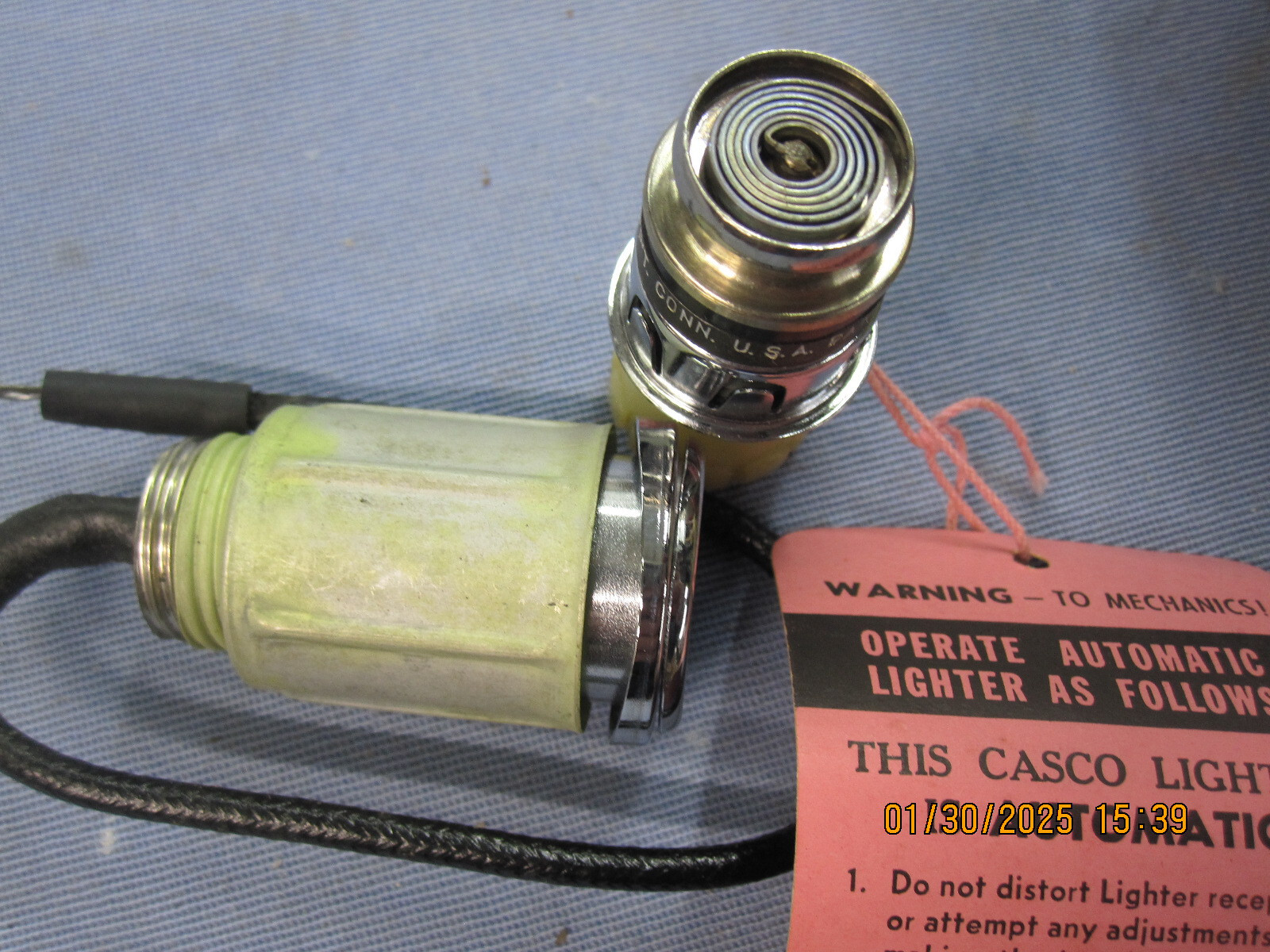 NOS 1948 1949 Hudson Cigar Lighter # 213215