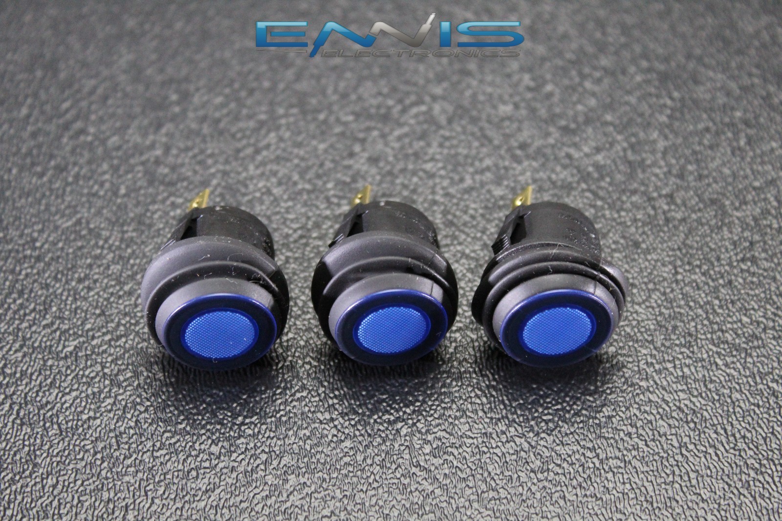 10 PCS ROCKER SWITCH ON OFF BLUE TOGGLE LED 12V 16 AMP 3 PIN IS-EC-WP1216BLU