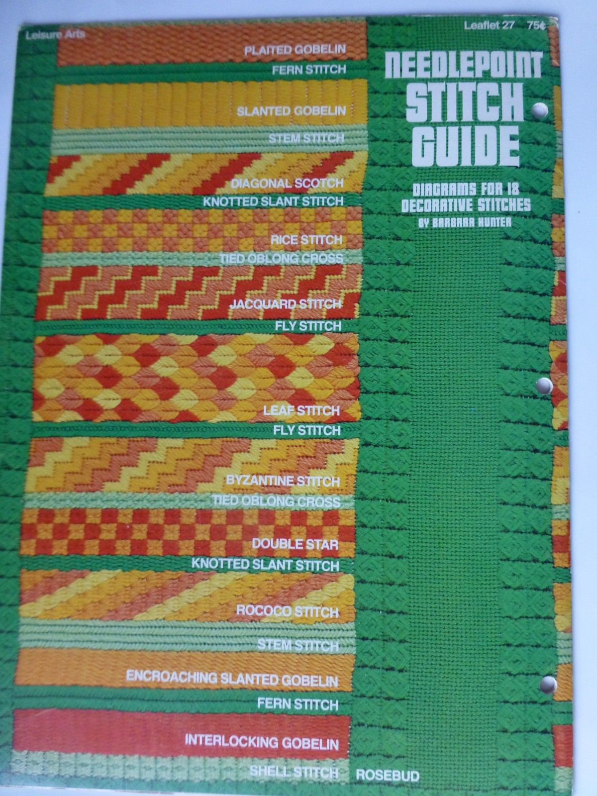 Leisure Arts Needlepoint Stitch Guide 18 Decorative Stitches