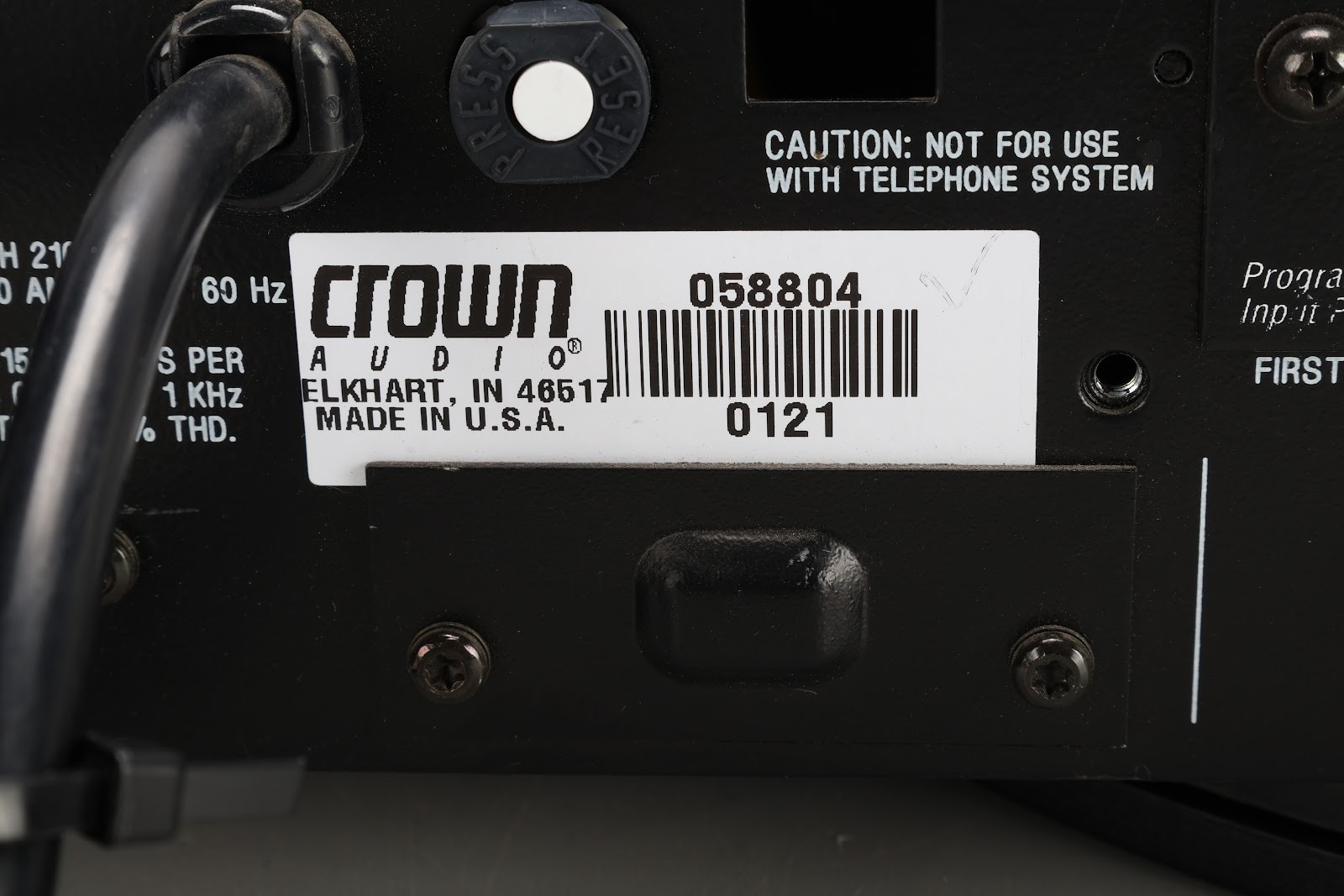 Crown COM-Tech 210 300 Bridgeable 2 Channel Power Amplifier W/PIP Module 2